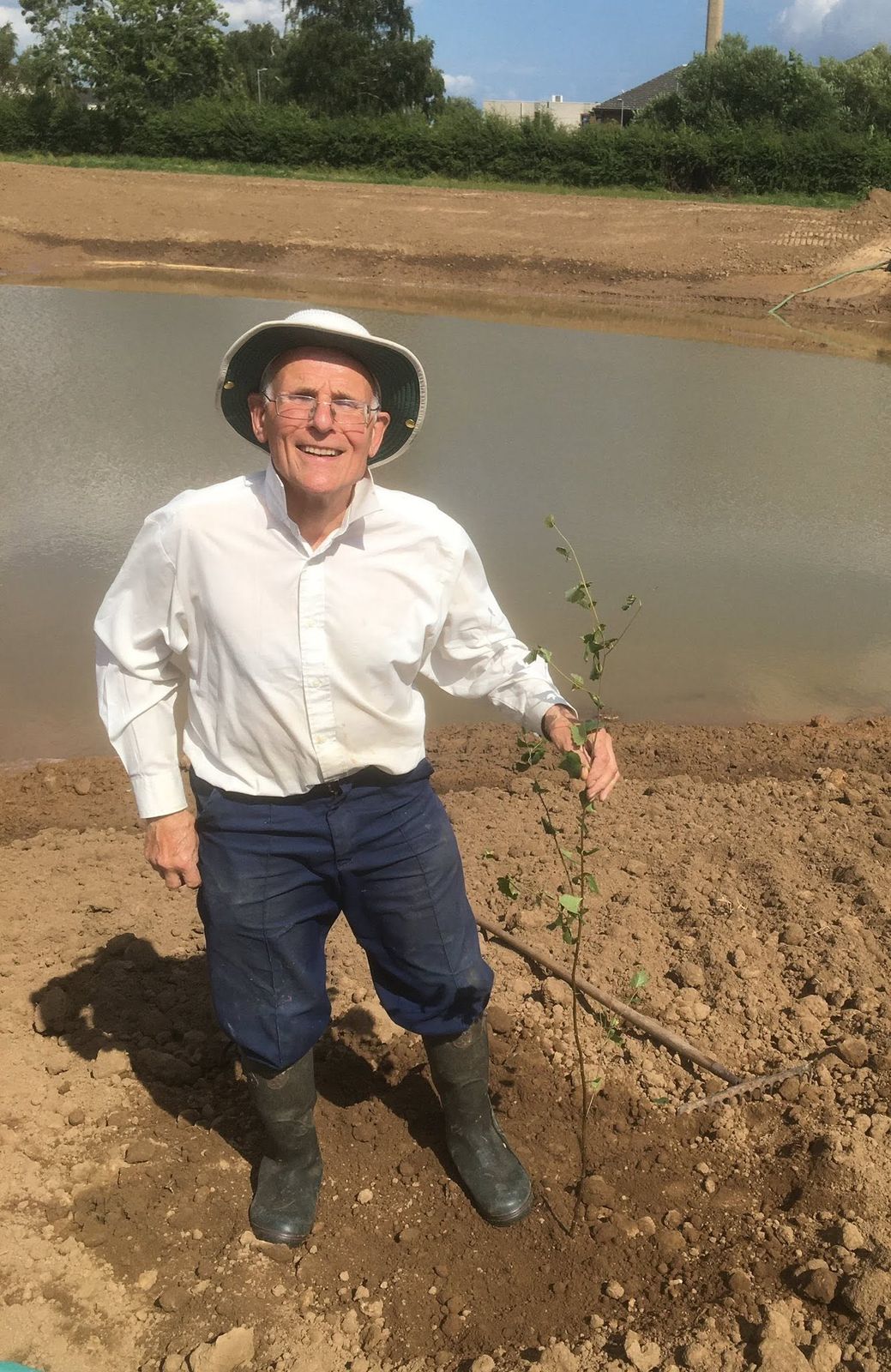 Adrian Isaac at the water's edge