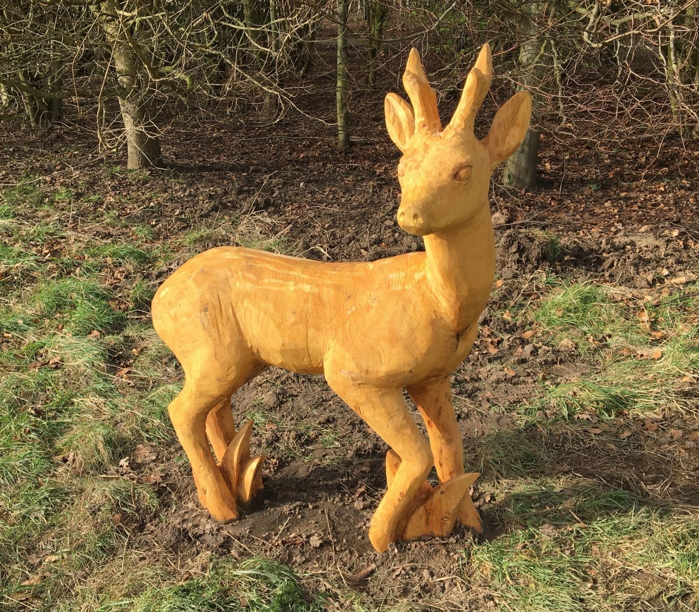 A chainsaw carving