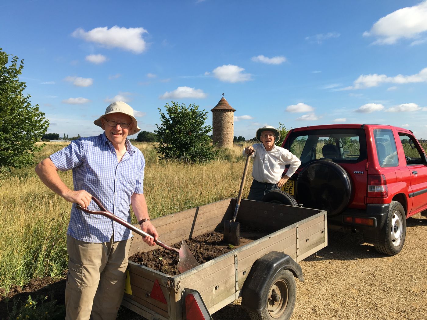 Boston Woods Trust volunteers at work